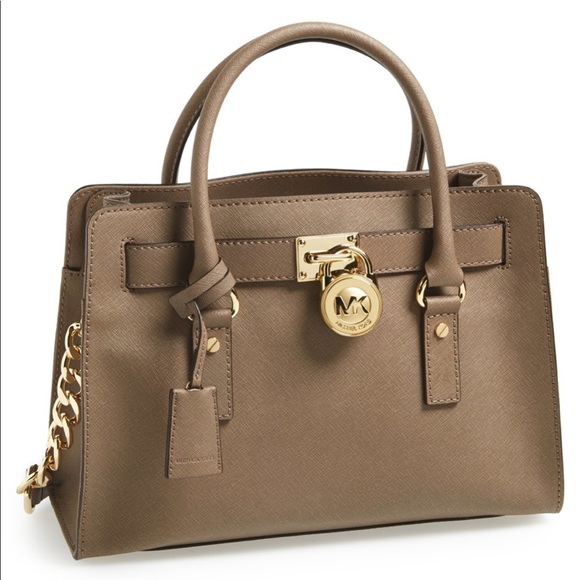 Michael Kors Hamilton Saffiano Leather Medium Satchel - Picture 8 of 8